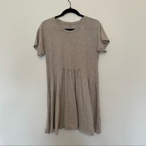 Known Supply short sleeve tan baby doll Dress Size M